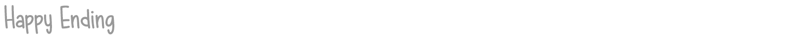 Happy Ending font preview